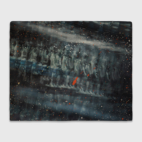 Плед Абстрактные тени и капли красок / 3D-Велсофт – фото 1