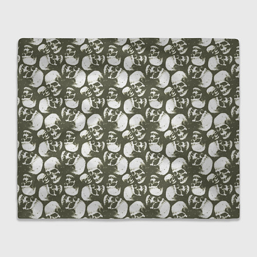 Плед Череп гранж / 3D-Велсофт – фото 1