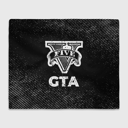 Плед GTA с потертостями на темном фоне / 3D-Велсофт – фото 1