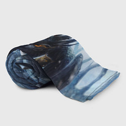 Плед флисовый Сова, сидящая на ветке, цвет: 3D-велсофт — фото 2