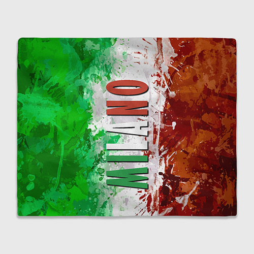 Плед Флаг Италии - кляксы / 3D-Велсофт – фото 1