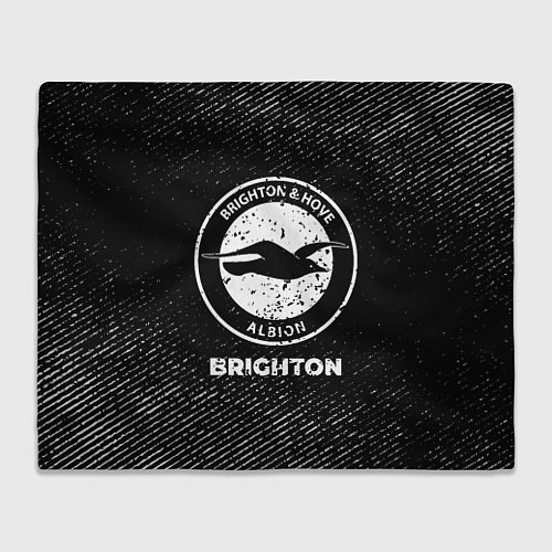 Плед Brighton с потертостями на темном фоне / 3D-Велсофт – фото 1