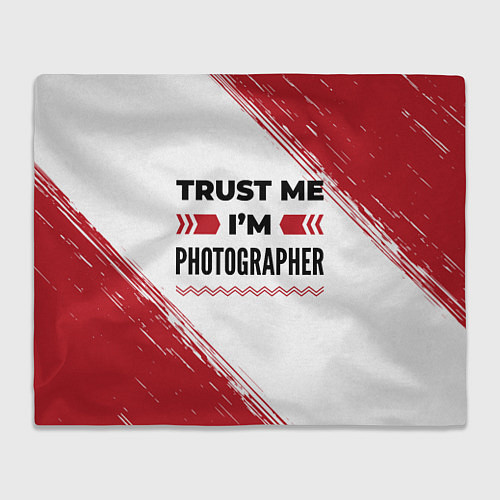 Плед Trust me Im photographer white / 3D-Велсофт – фото 1