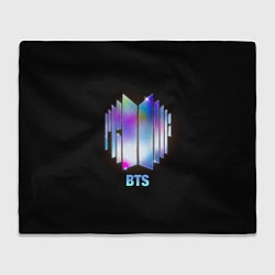 Плед флисовый BTS gradient logo, цвет: 3D-велсофт