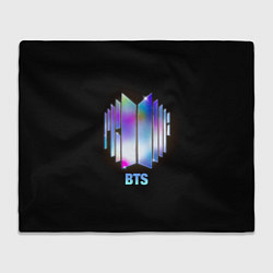 Плед флисовый BTS gradient logo, цвет: 3D-велсофт