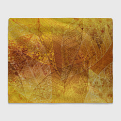 Плед флисовый Осенний узор, цвет: 3D-велсофт