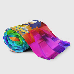 Плед флисовый Sonic Colours - Hedgehog - Video game, цвет: 3D-велсофт — фото 2