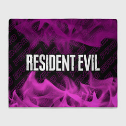 Плед флисовый Resident Evil pro gaming: надпись и символ, цвет: 3D-велсофт