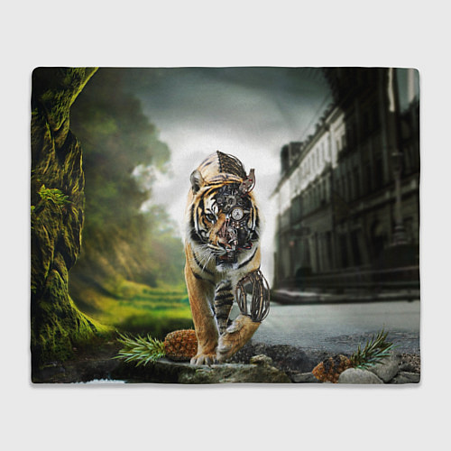 Плед Кибернетический тигр / 3D-Велсофт – фото 1