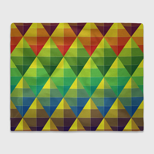 Плед Узор из разноцветных фигур / 3D-Велсофт – фото 1