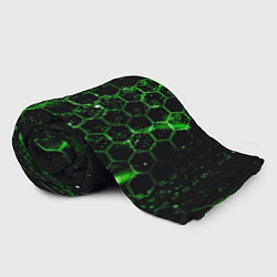 Плед флисовый Зелёный программный код, цвет: 3D-велсофт — фото 2