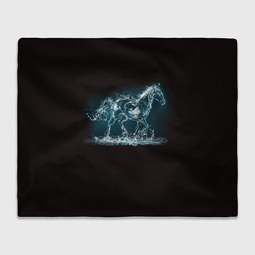 Плед Лошадь из водяных капель / 3D-Велсофт – фото 1
