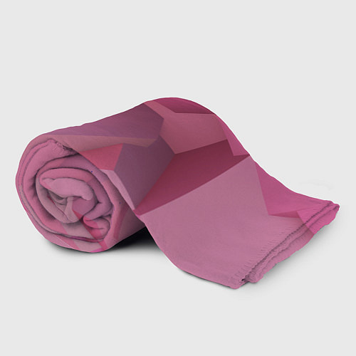 Плед Розовые геометрические фигуры / 3D-Велсофт – фото 2