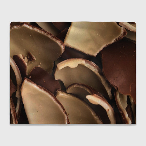 Плед Кусочки шоколадных яйиц / 3D-Велсофт – фото 1