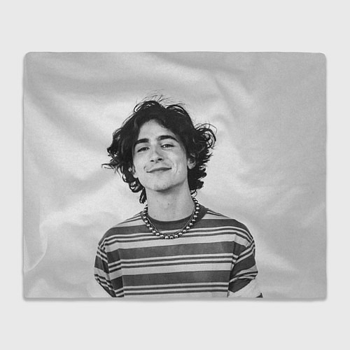 Плед Timothee Chalamet black white photo / 3D-Велсофт – фото 1