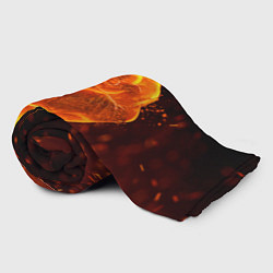 Плед флисовый Кулак в огне, цвет: 3D-велсофт — фото 2
