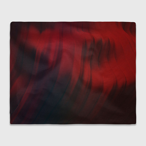 Плед Красные абстрактные волны во тьме / 3D-Велсофт – фото 1