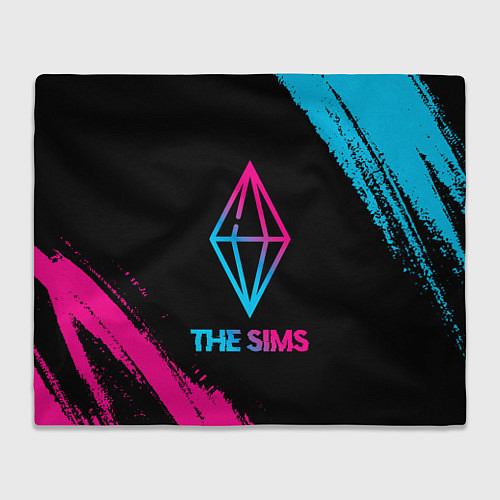 Плед The Sims - neon gradient / 3D-Велсофт – фото 1