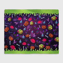 Плед флисовый RIP halloween, цвет: 3D-велсофт