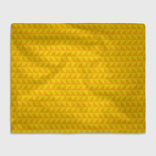Плед Геометрия - желтые треугольники / 3D-Велсофт – фото 1