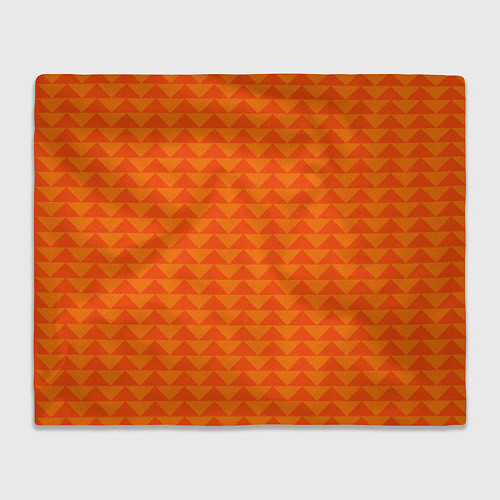 Плед Геометрия - оранжевые фигуры / 3D-Велсофт – фото 1