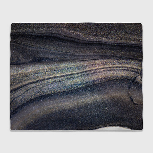 Плед Волны блестящего тёмного песка / 3D-Велсофт – фото 1