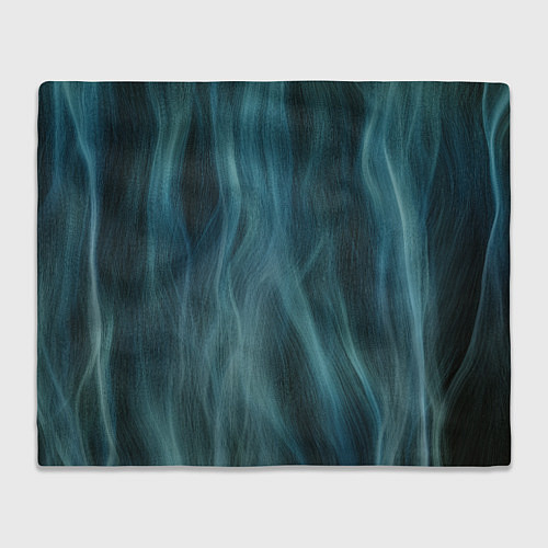 Плед Прерывистый абстрактный синий дым во тьме / 3D-Велсофт – фото 1