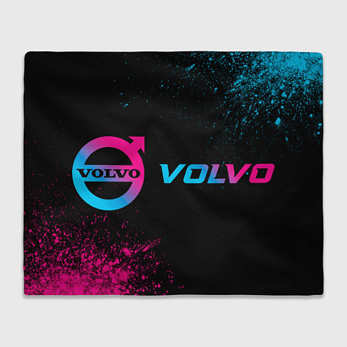 Плед Volvo - neon gradient: надпись и символ / 3D-Велсофт – фото 1