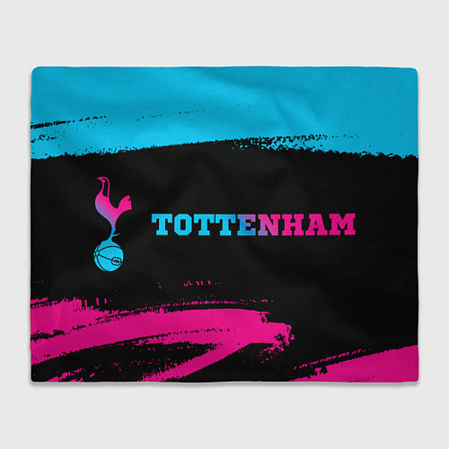 Плед Tottenham - neon gradient: надпись и символ / 3D-Велсофт – фото 1