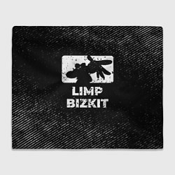 Плед Limp Bizkit с потертостями на темном фоне