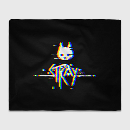 Плед Stray glitch logo / 3D-Велсофт – фото 1