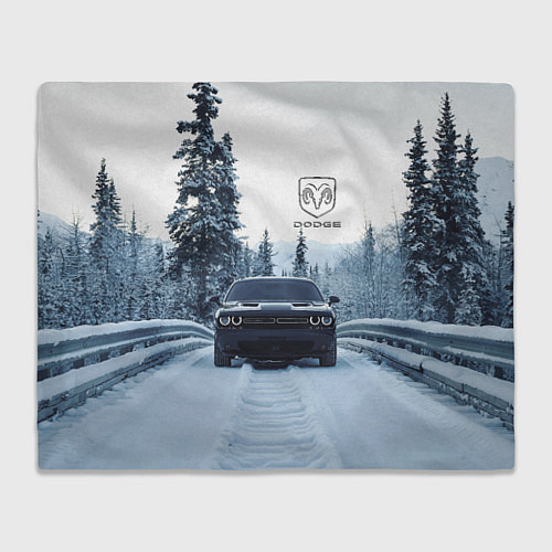 Плед Dodge in winter forest / 3D-Велсофт – фото 1