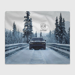 Плед Dodge in winter forest