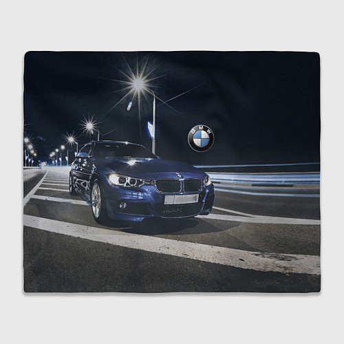 Плед BMW на ночной трассе / 3D-Велсофт – фото 1