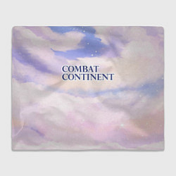 Плед флисовый Combat Continent sky clouds, цвет: 3D-велсофт