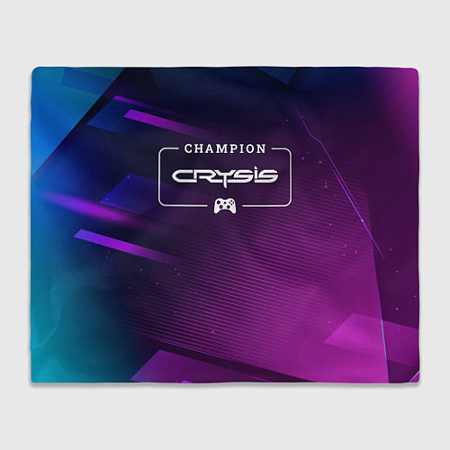 Плед Crysis gaming champion: рамка с лого и джойстиком / 3D-Велсофт – фото 1