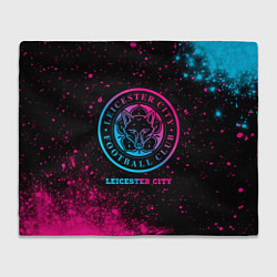 Плед Leicester City - neon gradient