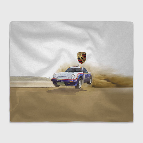 Плед Porsche - гонки в пустыне / 3D-Велсофт – фото 1