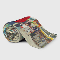 Плед флисовый Рэн и Куматэцу, цвет: 3D-велсофт — фото 2