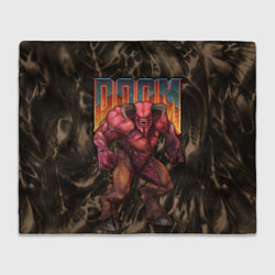 Плед флисовый DOS DOOM - Baron of hell, цвет: 3D-велсофт