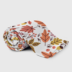 Плед флисовый Осенний паттерн - листья, цвет: 3D-велсофт — фото 2