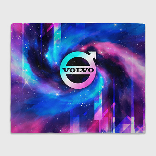 Плед Volvo неоновый космос / 3D-Велсофт – фото 1