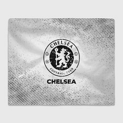 Плед флисовый Chelsea с потертостями на светлом фоне, цвет: 3D-велсофт