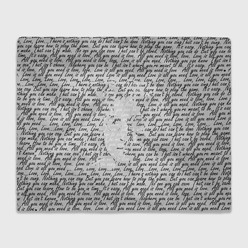 Плед Джон Леннон, портрет и слова песни / 3D-Велсофт – фото 1