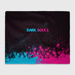 Плед Dark Souls - neon gradient: символ сверху