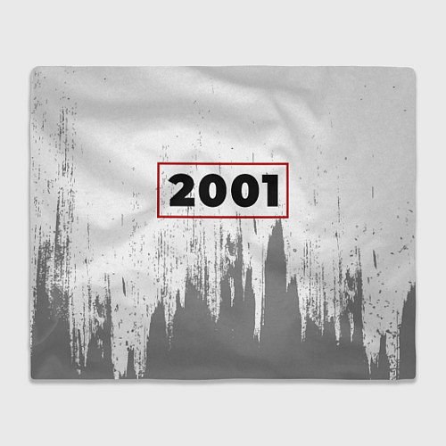 Плед 2001 - в красной рамке на светлом / 3D-Велсофт – фото 1