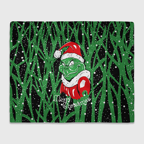 Плед Santa Claus, Grinch - Christmas thief / 3D-Велсофт – фото 1