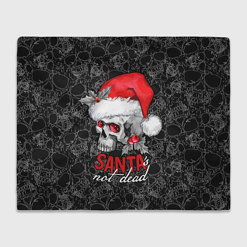 Плед Skull in red hat, Santa is not dead / 3D-Велсофт – фото 1