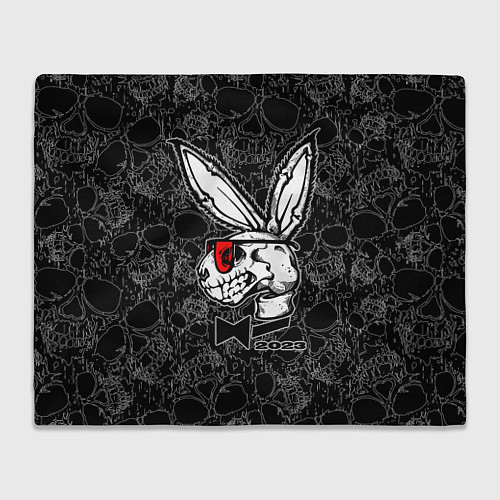 Плед Playboy Skull - Rabbit 2023 / 3D-Велсофт – фото 1