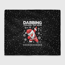 Плед Santa dabbing, through the snow